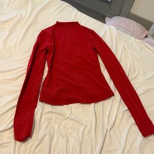 SKIMS Red Long Sleeve Top - Size Small